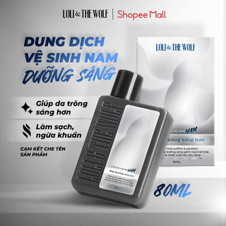 Dung Dịch Vệ Sinh Nam Giới Làm Sáng Loli & The Wolf On Dưỡng Chất Arbutin & Niacinamide Hương Nước Hoa Làm Sạch Tốt 80ml