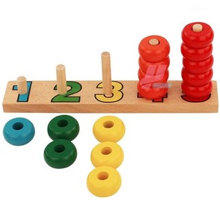 Cọc học số và lượng - Wooden Counting Mathematics Abacus