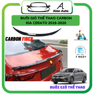 Đuôi gió thể thao xe Kia Cerato 2019- 2020 , NHỰA Carbon ABS, SP chưa có băng keo 3m