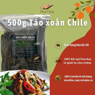 500g Thực phẩm chay, Tảo Biển Chile cho người ăn chay , tảo xoắn khô loại 1, thực phẩm chay giàu dinh dưỡng,