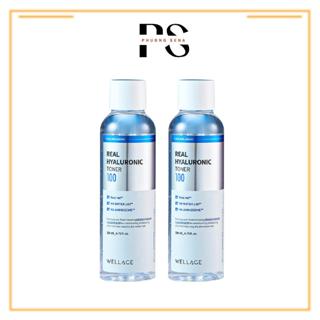 SN0948 - Combo 2 chai Nước Hoa Hồng Real Hyaluronic Toner 100 Wellage 200ML*2