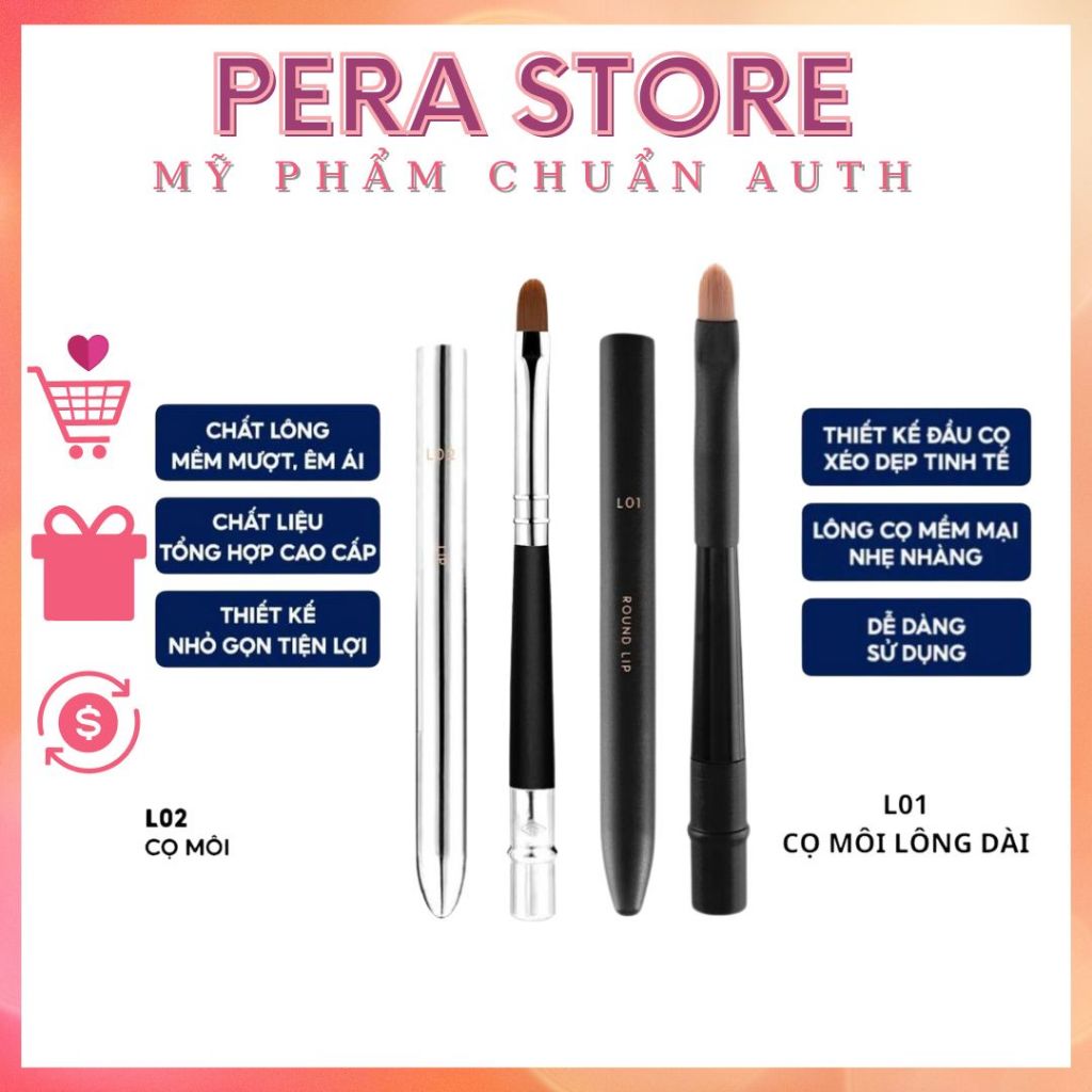 Cọ Đánh Môi Vacosi L01 L02