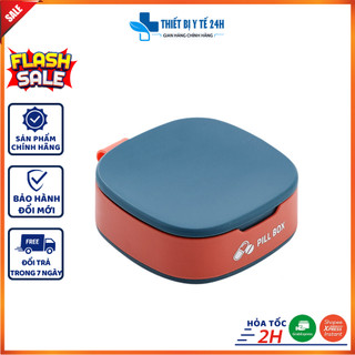 Hộp đựng thuốc mini PILL BOX chia ngăn riêng biệt chất liệu sử dụng trong y tế an toàn, kích thước nhỏ gọn