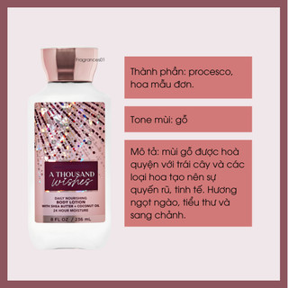 Lotion bbw a thousand wishes 295ml từ mỹ