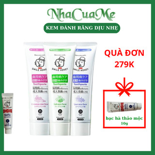 Kem Đánh Răng Thảo Dược Chăm Sóc Răng, Nướu, Giảm Hôi Miệng Nippon Zettoc Smile Honey 120g Từ Nhật Bản