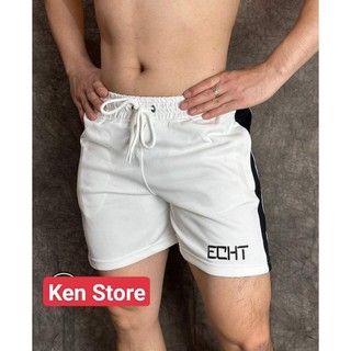 Quần short tập gym form ngắn, short thể thao echt logo thêu