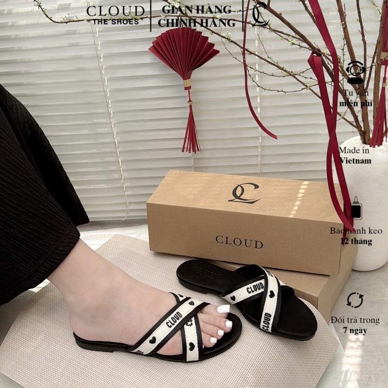 Dép bệt nữ quai ruy băng CLOUD