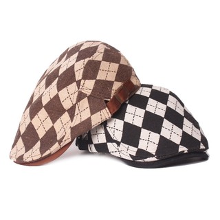 Mũ Beret Nam Đẹp Họa Tiết Karo Trẻ Trung - THEMENSHOP Official