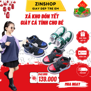 Giày thể thao bé trai - giày cổ cao bé gái 1-7 tuổi g189 zinshopkid