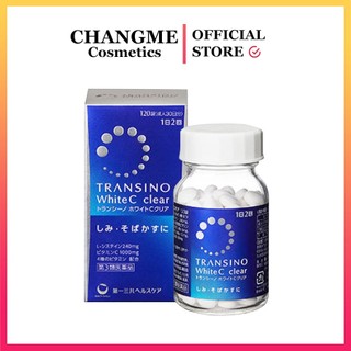 Chính Hãng Viên uống trắng da Transino White C Clear Nhật 120 Viên
