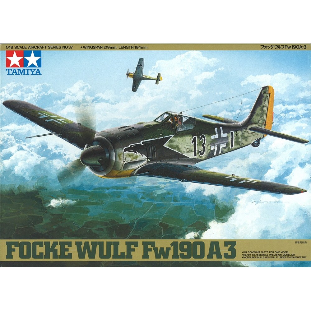 [TAMIYA] 61037 Mô hình máy bay quân sự 1/48 SCALE Focke-Wulf Fw190 A-3