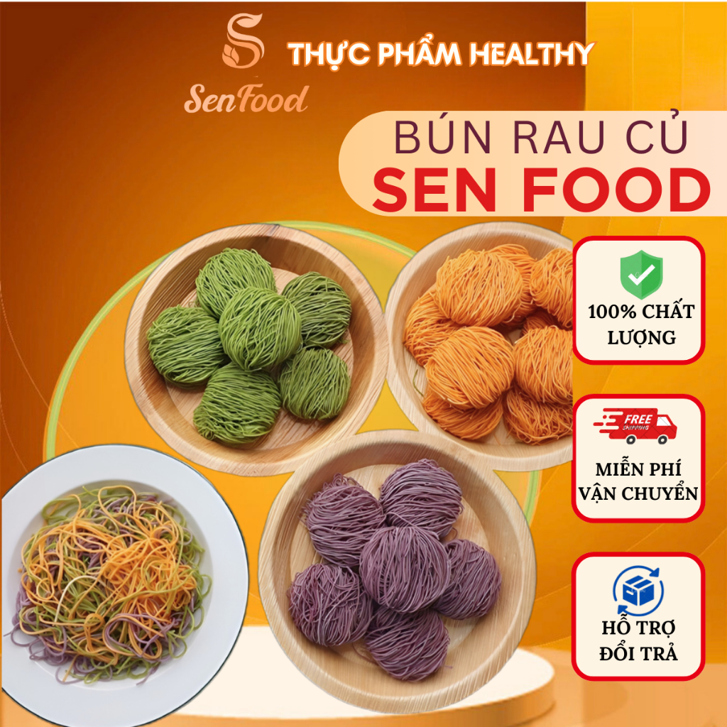 Bún Rau Củ SEN FOOD, 500g, Healthy, Giảm Cân, Healthy
