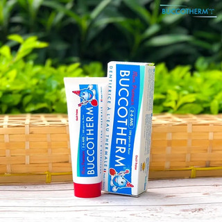 Kem đánh răng hữu cơ trẻ em vị dâu Buccotherm 50ml (Trẻ em 2-6 tuổi)