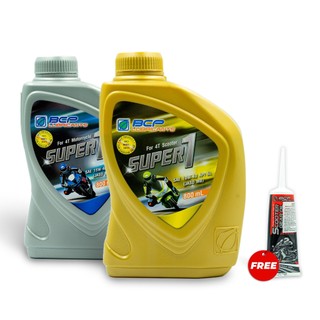 Combo Nhớt Xe Tay Ga BCP Thái Lan 10W40 SL 0.8L+Nhớt Láp 80W90 120ML+Nhớt Xe Số 15W40 0.8L
