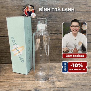 Bình thuỷ tinh ủ lạnh trà cold brew bình trà pha cà phê ủ lạnh bình detox thủy tinh dày phụ kiện pha trà lamtaobao 520ml