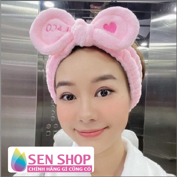 Băng đô cài tóc Laco băng đô cài tóc rửa mặt trái tim tai thỏ siêu xinh băng đô rửa mặt cho nữ băng 