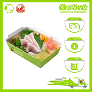 Set Sashimi Cá Cờ Kiếm 01 chuẩn vị nhà hàng: 5 miếng lườn cá cờ kiếm tươi ngon béo ngậy