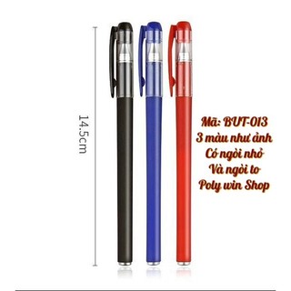  - Bút gel bút bi nước khô nhanh ngòi 0.5mm mực đen đỏ xanh đồ dùng học tập văn phòng phẩm