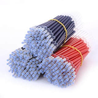 Ngòi bút gel ruột bút gel 0.5mm 13cm lắp vừa bút gel nắp cài khô nhanh 3 màu đen xanh đỏ viết trơn mượt - Ruột Bút
