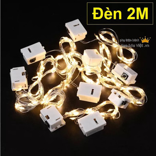 Đèn led 1 mầu vàng ấm, có pin