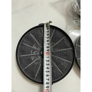 Vỉ 2 than hoạt tính cho máy hút mùi âm tủ, kính cong, kính phẳng kt 17,5cm có 2 tai gài