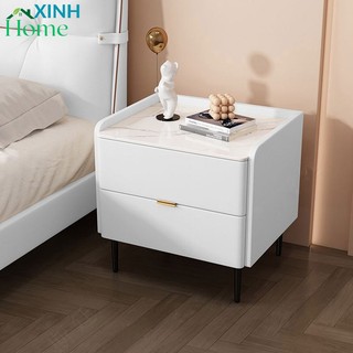 Tủ gỗ đầu giường gỗ nguyên khối cao cấp, Táp đầu thông minh đa năng có ngăn kéo, phong cách Châu Âu 50x40x50cm