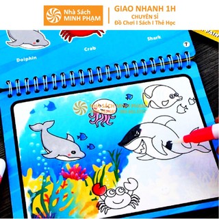 Sách - Tập Tô Màu Nước Nhiều Chủ Đề Cho Bé 0-6 Tuổi