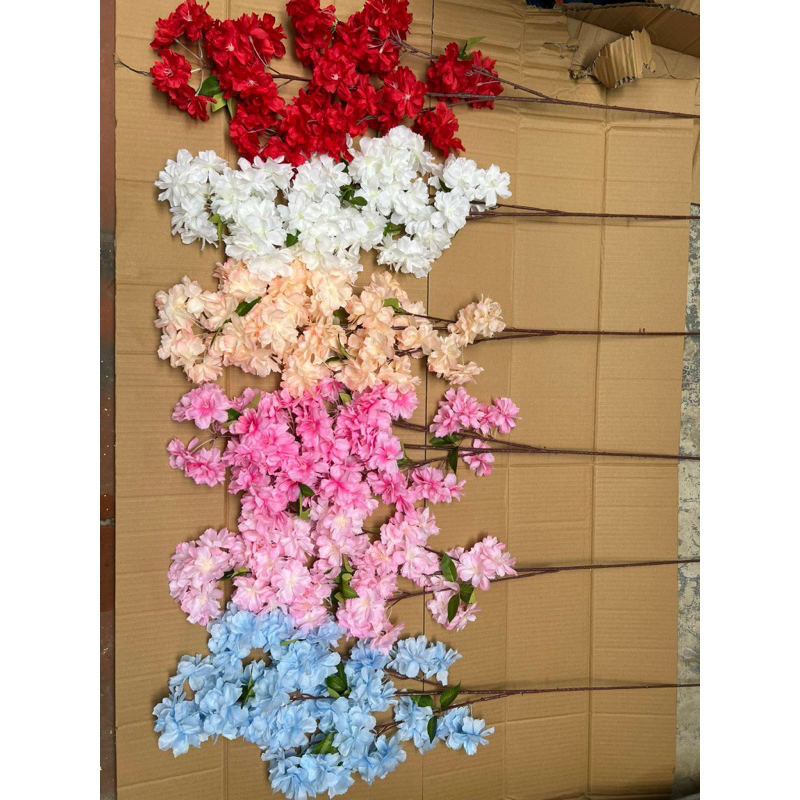 Hoa anh đào chùm cao cấp.trang trí