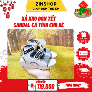 [ Lẻ Size Xả Hàng ] Giày Sandal Bé Trai Bé Gái SD77 Trần Trám Da Cho bé 3-10 Tuổi Zinkidshop