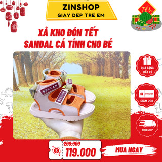 [ Lẻ Size Xả Hàng ] Giày Dép Quai Hậu Đi Học Cho Bé Trai Bé Gái 3-11 Tuổi SD77 Zin shop kid