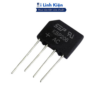 Kbp206 diode cầu 2a 600v dip-4 chính hãng ilinhkien