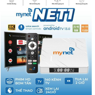 Android TV Box Mynet Phiên bản 4G/32G và 2G/16G Xem Truyền Hình Miễn Phí ,Ổn Định | Hàng Chính Hãng