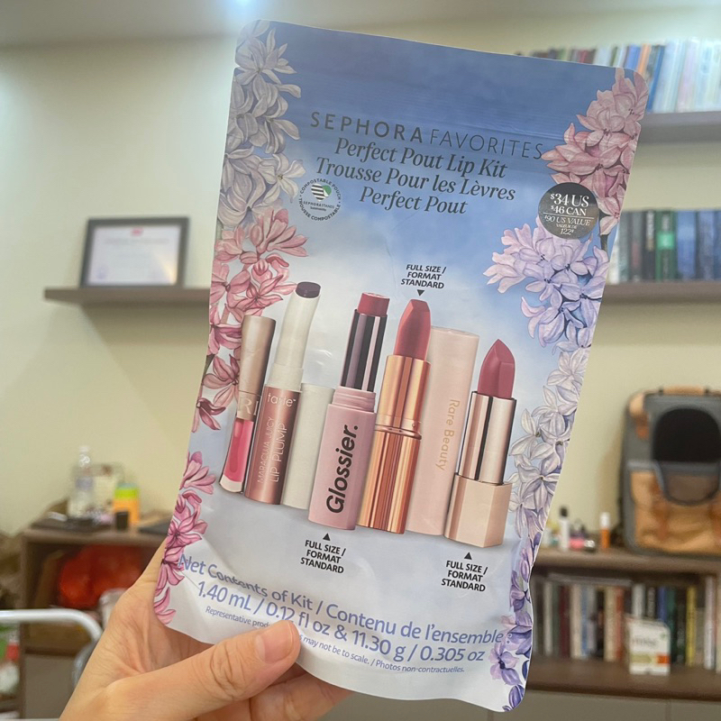 Set 5 son mini và fullsize Perfect pout lip set Sephora