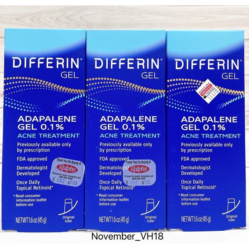 Gel chấm mụn Differin Adapalene Gel 0.1% Acne Treatment