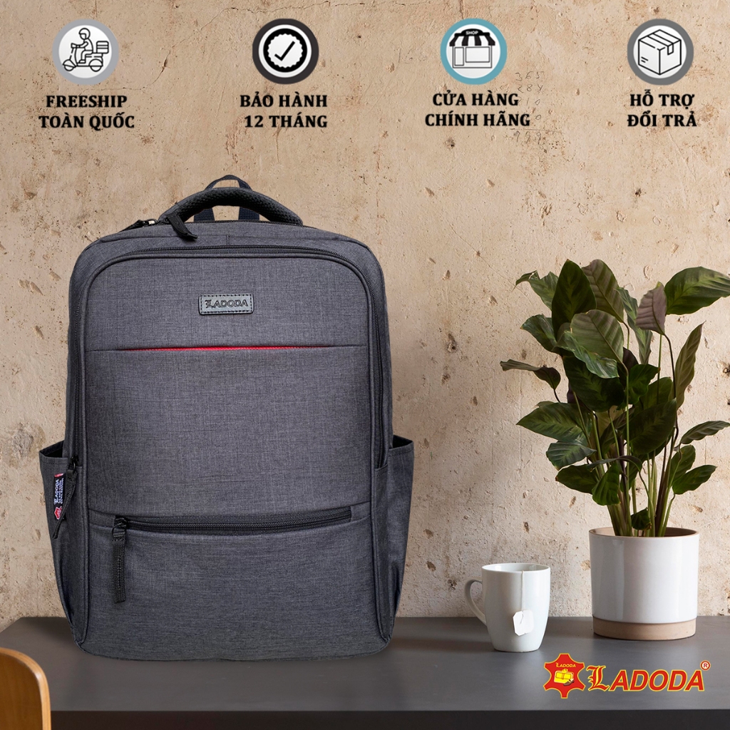 Balo đi học, đi làm, balo đựng laptop thương hiệu Ladoda BL385