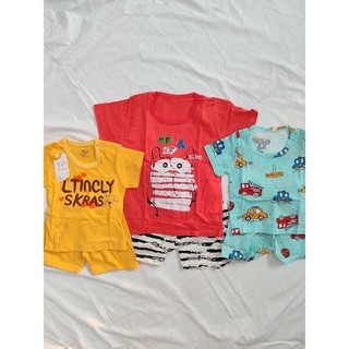 Bộ thun lạnh cotton co giãn 4 chiều cho bé sơ sinh bé trai bé gái