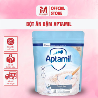 Bột ăn dặm aptamil - ăn dặm cho bé mega lucy, dành cho bé từ 4 tháng cung cấp đầy đủ 17 loại vitamin