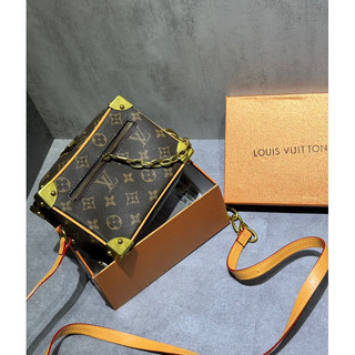 Túi lv mini soft trunk da thật cao cấp - túi lv hoạ tiết monogram full box