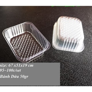 Khay nhựa đựng bánh dứa