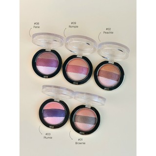 Phấn Mắt Vacosi Trio Eyeshadow 3 Màu Hộp Tròn 5g