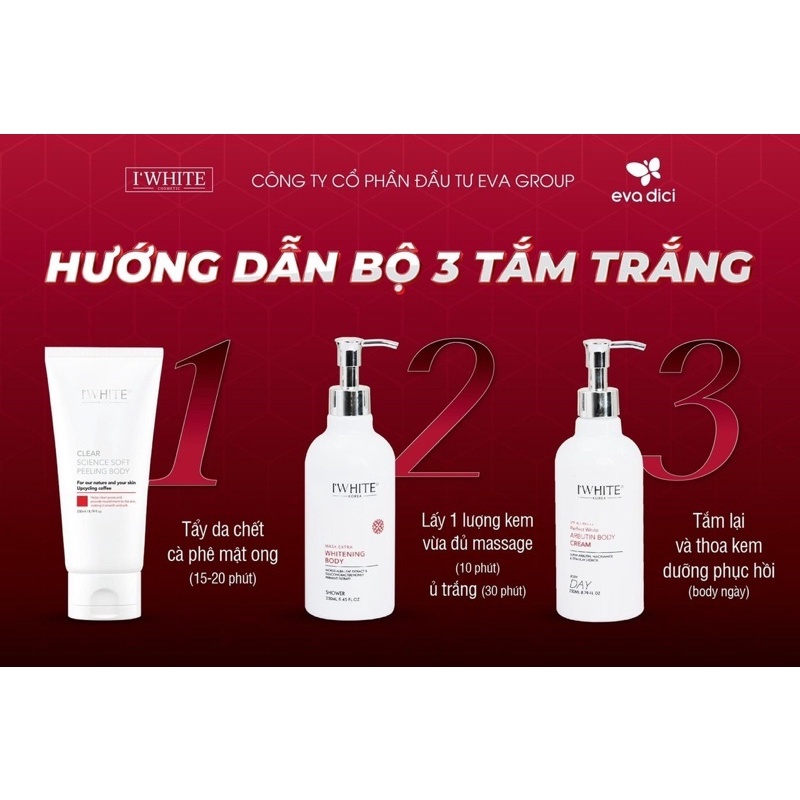 BỘ TẮM TRẮNG IWHITE-DA TRẮNG SÁNG MÙA HÈ