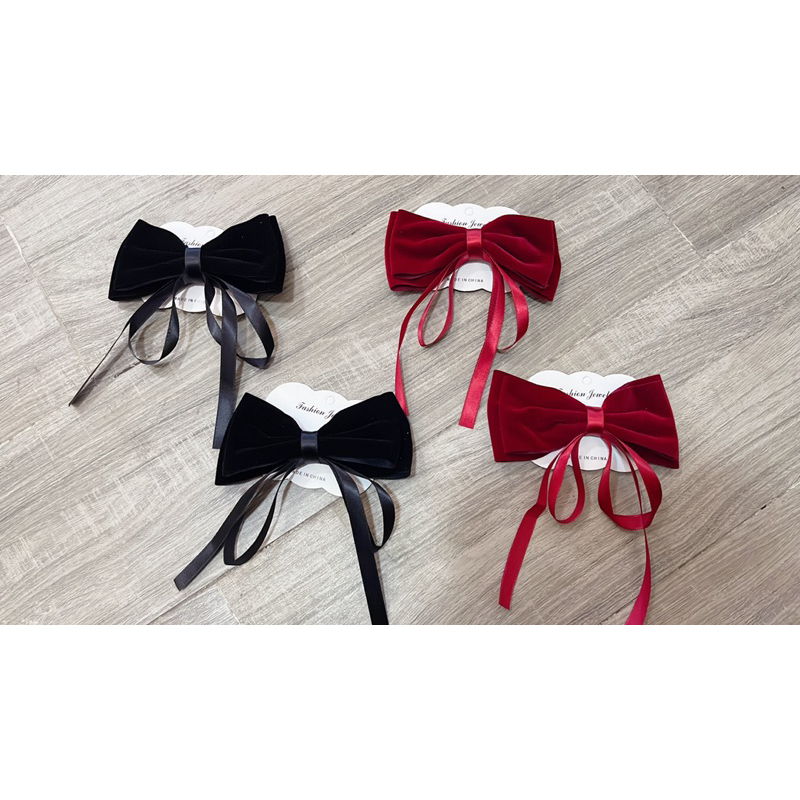 Kẹp nơ nhung dây lụa siêu xinh❤️FREESHIP❤️dễ sử dụng