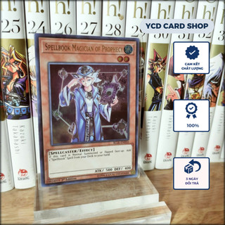 Thẻ bài yugioh chính hãng  Spellbook Magician of Prophecy - Ultra Rare