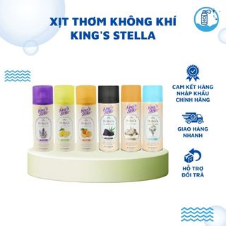 Xịt Thơm Không Khí Nhà Cửa King's Stella Thành Phần Thiên Nhiên Khử Mùi Tốt Thơm Bền Lâu 300ml