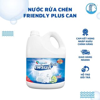 Nước rửa chén Friendly Plus Thái Lan Khử Mùi Đánh Bay Dầu Mỡ An Toàn Cho Da Tay Can 3kg
