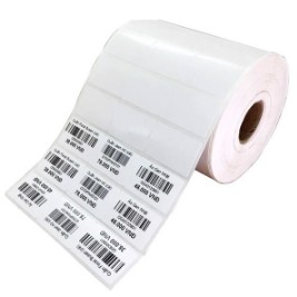 Giấy in tem 35x22mm, 3 tem/hàng - Giấy nhiệt có sẵn keo dán dùng cho máy in nhiệt khổ 110mm