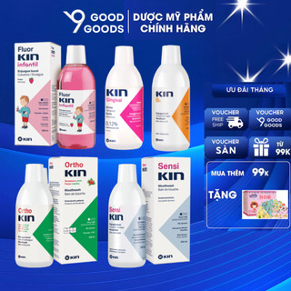 Nước Súc Miệng Kin Gingival Kin Ortho Kin Fluor trẻ em Kin B5 Kin Sensi