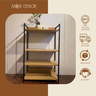 Kệ lò vi sóng 4 tầng đa năng, kệ bếp khung sắt tĩnh điện, mặt gỗ mdf kiểu dáng hiện đại bền đẹp (kệ lò vi sóng 4 tầng)