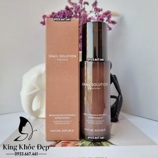 Sữa Dưỡng Nature Republic Snail Solution Emulsion
