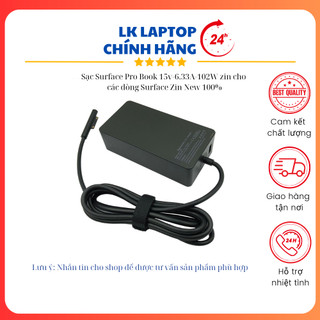 Sạc surface pro book 15v-6.33a-102w zin cho các dòng surface zin new 100%